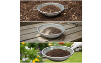 3 Pieces Garden Sifter with Handles Round Soil Sieve with Handle Ergonomic Sifting Screen for Gardeners, Raised Beds