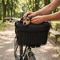 Bicycle Pet Carrier Basket for Mountain and Road Bikes, Front Handlebar Mounted