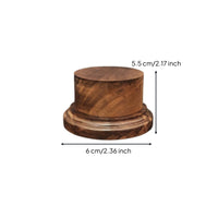 Black Walnut Display Base Clean Modern Look Round Wood Display Base