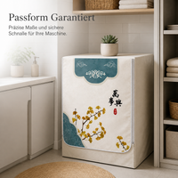 Washing Machine Cover for Top Loaders, Waterproof and Sunscreen Dust Cover for Balcony Use