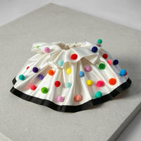 Clown Neck Ruff Stiff Shape Satin Ruffle Collar Comfortable Wear for Performers
