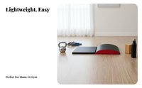 Lumbar Support Arched Ab Mat Lightweight & Portable Arched Back Cushion High-Density Foam Sit-up Pad Full Range of Motion for Home Gym Users, Beginners, Athletes, Abdominal Training, Floor Exercises, Workout