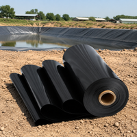 Geomembrane for pig farms, anti-seepage, black, 0.3 mm