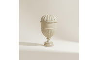French Style Flower Urn Antiqued Finish Vintage Urn Vase Artistic Accent Piece Tabletop Ornament for Entryway, Restaurant