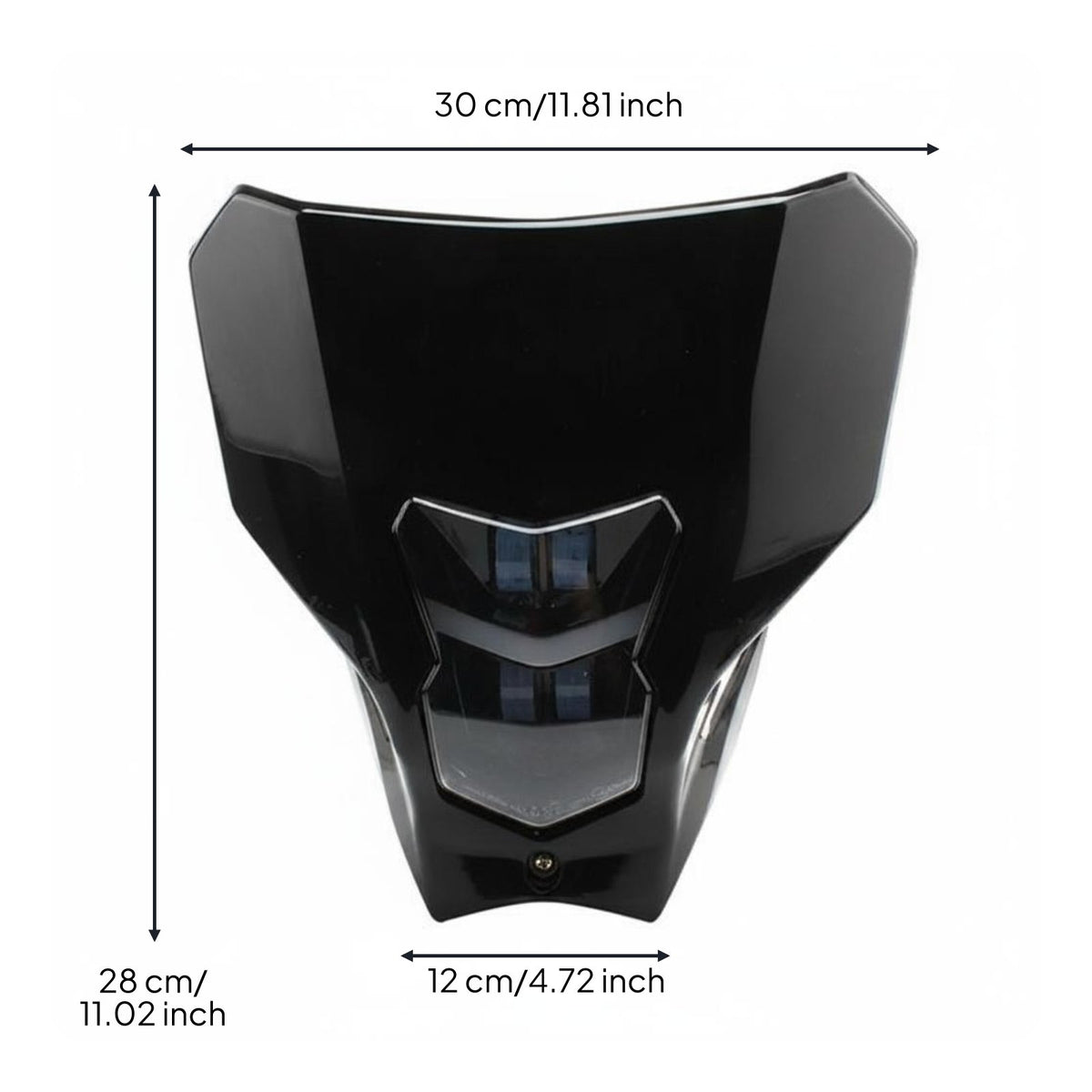 Menacing Face Headlight Waterproof Motocross Front Light Assembly Aggressive Styling Vehicle Lighting for Night Riding
