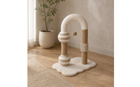 Arched Cat Scratch Post Interactive Cat Scratch Curved Animal Furniture
