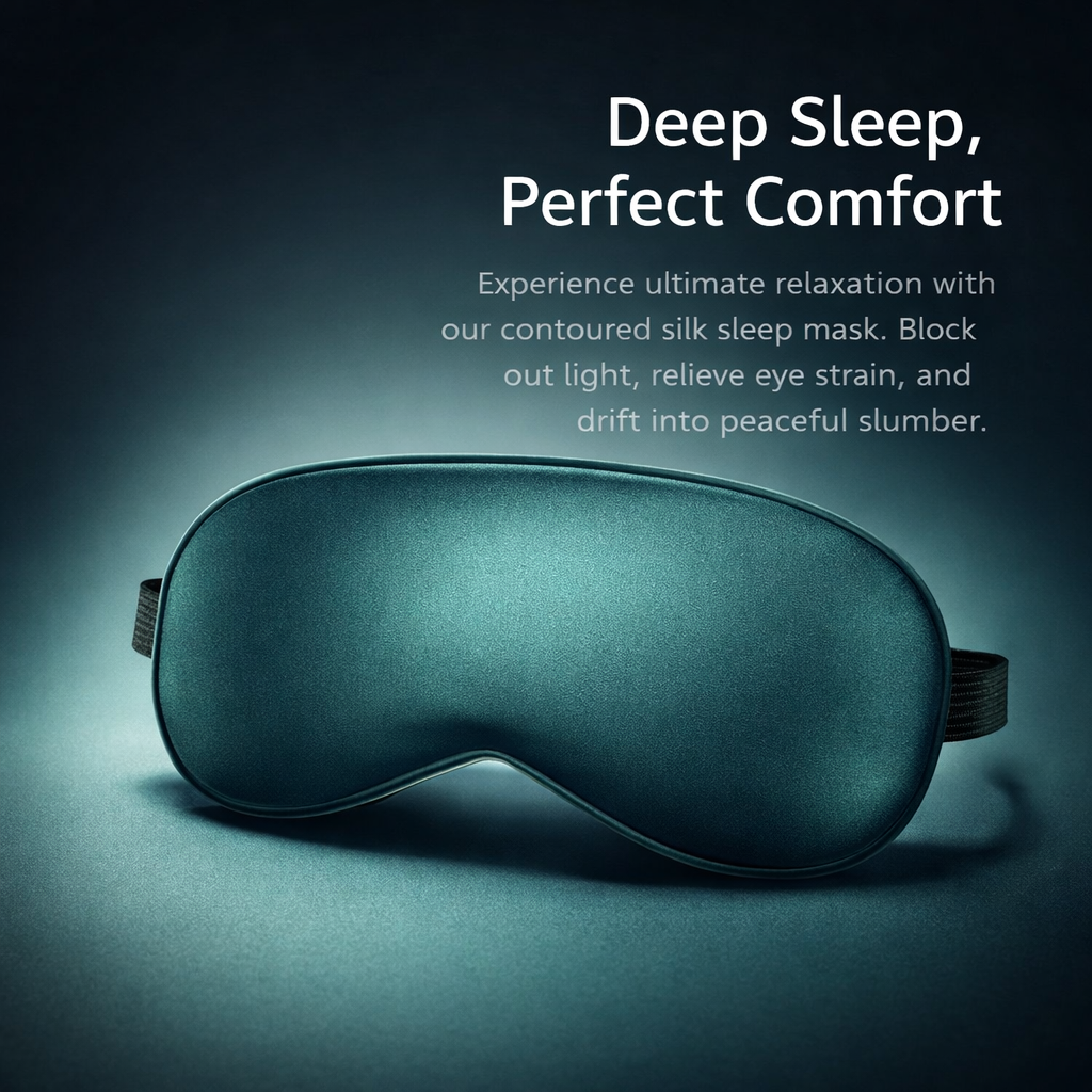 satin Sleep with Ice for Travel Essentials Airplane Adjustable Strap Lightweight Eye Cover for Women