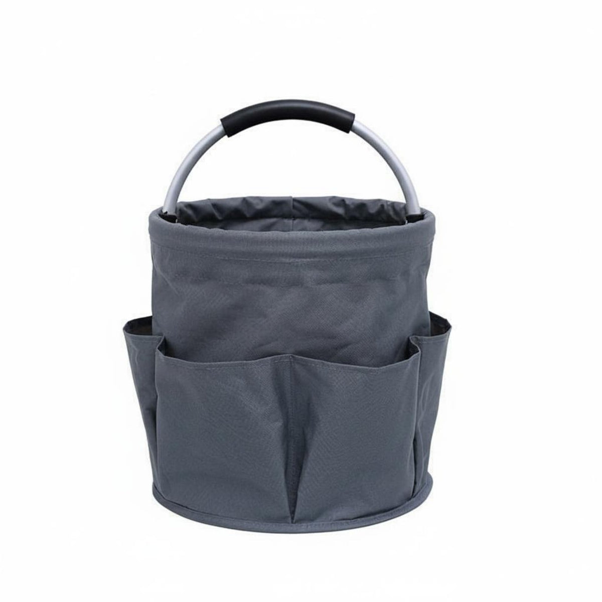 Textile Tool Tote Multiple Pockets Foldable Tool Carrier Large Capacity Foldable Supply Tote for Electricians, Gardeners, Job Site, Car Trunk