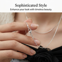 Flat Snake Chain Necklace, Stainless Steel Flat Chain Necklace for Women, Minimalist Gold Chain Necklace, Everyday Wear Jewelry Gifts