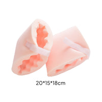 Heel Positioning Cushion Ergonomic Foot Elevation Pillow with Straps Lightweight