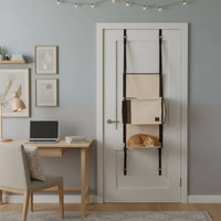 Over the Door Cat Climber Easy Installation Door Hanging Cat Climbing Structure Saving Pet Activity Center for Cats, Small Areas