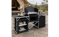 Field Kitchen Setup Table Carrying Bag Outdoor & Cooking Table Quick Setup Portable Cooking Area for Campers