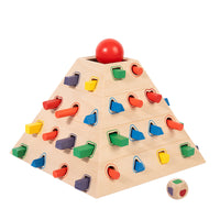 Wooden 3-in-1 Stick Pulling Game Color Recognition Educational Toy