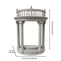 Roman Column Pedestal Marble-Finish Doll Display Stand Elegant Roman Pillar Stand for Hobbyists