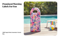 Clear Viewing Window PVC Water Board Rectangular Children's Inflatable Water Board Glossy