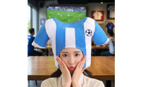 Lightweight Soccer Jersey Headwear Oversized Jersey Hat Novelty Soft Hat Funny for Partygoers
