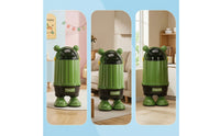 Cartoon Trash Can with Lid Standing Trash Can with Lid Wastebasket Plastic Rubbish Bin Modern for Children, Children's Room