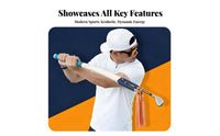 Builds Muscle Memory Double-Sided Swing Practice Stick Provides Strike Feedback Golf Swing Practice Aid Warm-up Tool for Beginners, Indoor