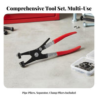4 Pieces 4 Piece Automotive Hose Plier Kit Long-Lasting Car Water Pipe Clamp