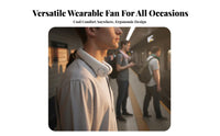 Quiet Operation Hands-Hands-Away Personal Fan Lightweight Hanging Neck Cooler Ergonomic Design for Travelers, Away Ice Workers, Travel