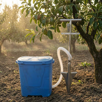 Metal Frame Orchard Fertilizer Applicator Plastic Hopper Backpack Fertilizer Applicator Corrugated Hose Agricultural Equipment Pointed Tip for Underground Soil