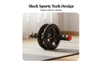Double Wheel Abdominal Wheel Quiet Function Abdominal Wheel Portable Design Long-Lasting Construction for Beginners