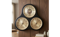 Pressure Meter Thermometer Hygrometer Decorative Wall Hanging Climate Display Easy to Clean Analog Gauge Plaque