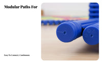 Non-Slip Kids Balance Training Equipment Polished Edges Rolling Balance Bridge Tactile Roller Path for Children, Toddlers, Parents, Preschool, Kindergarten, Playroom, Daycare