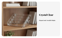Clear Acrylic Display Stand Space-Saving Multi-Level Pin Holder Easy to Clean Tiered Display Stand for Collectors, Anime Fans, Desktop, Vanity