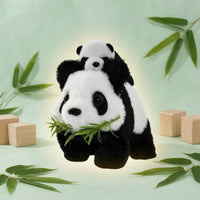 Mother and Baby Panda Toy Electronic Walking Panda Toy Soft Fuzzy Standing
