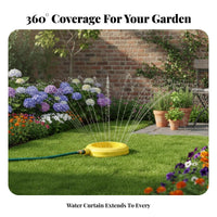 360 Degree Sprinkler Head Automatic Wate Circular 360 Degree Circular Sprinkler Even Coverage Irrigation Equipment for Gardeners, Homeowners, Outdoor