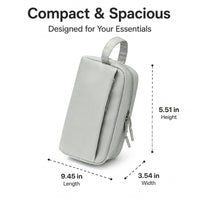 Large Cable Organiser Bag, Waterproof Pouch for Cables, Portable Electronics Organiser, Polyester Travel Accessory Storage with Zipper