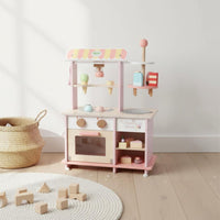 Ice Cream Shop Toy Fine Motor Skills Toy Ice Cream Counter Pretend Play Dessert Stand Playset for Kids