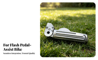 2 Pieces Rear Passenger Footrests Full-Metal Construction Scooter Foot Pegs Aluminum Foot Pegs Rust-Resistant Vehicle Accessory