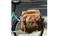 Flap-Top Rear Rack Pannier Bag Structured Double Pannier Bag Large Capacity Panniers Spacious for Cyclists, Commuters
