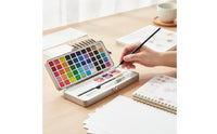 Beginner-Friendly Watercolor Workbook with Paint Case Allcomplete Watercolor Painting Kit with Paper Easy to Use Book Compact for Classroom