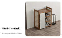 Dust-Proof Multi-Tier Shoe Rack Space-Saving Multi-Tier Shoe Shelf Easy to Clean Large Capacity for Apartment Dwellers, Families, Homeowners, Hallway, Dorm Room, Bedroom, Closet