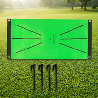 Golf Practice Mat Non-slip Approach Practice 60cm x 30cm High Durability Indoor Outdoor Dual-use Golf Training Aid
