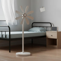 Grille-Less Floor Fan Quiet Function Transformable Pedestal Fan Air Circulator Energy Saving Home Appliance for Students