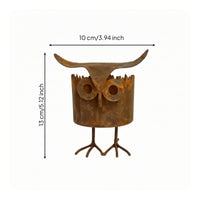 Bird Planter Weathered Bird Garden Statue Weather Resistant Plant Pot with Drainage Hole for Patio, Tabletop