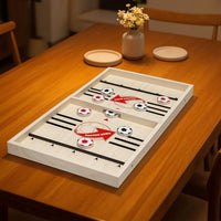 Ejector Chess Game Two-Player Sling Puck Game Tabletop Soccer-Themed for Families, Playroom
