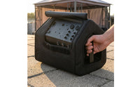 Textured Woven Textile Protect Speaker Cover Mesh Front Panel Speaker Dust Cover Black Audio Accessory Side Openings