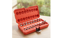 18 Pieces Oil Drain Plug Socket Set Sturdy Oil Pan Socket Set with Case Tools Portable Multifunctional for Mechanics