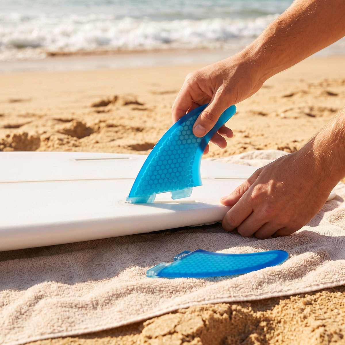 JetFly iGeek Gasoline Powered Surfboard Quick Release Side Fins