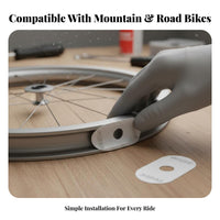 Cycle Valve Sticker Self Bike Rim Valve Hole Sticker Water Resistant for Mountain Bikers, Road Cyclists, Triathlon