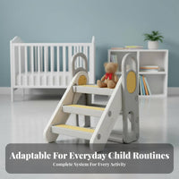 Convertible kids' Ladder Non-Slip Design Step-up Potty Coach Foldable for Boys