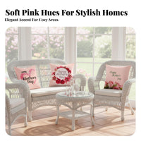 4 Pieces Mother's Day Pillow Cover Set Soft Material Mother's Day Pillowcase