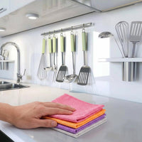 Fish Scale Microfibre Cloth, Glass and Dish Cleaning Cloths, High Absorbency Reusable Kitchen Towels