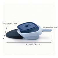 Bedpan with Handle Portable Bedpan with Lid Spill-Spill-Resistant for Bedside