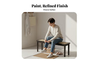 hardwood Wood Frame Woven Top Wooden Bench Japanese aesthetic Woven Top Bench Retro Design Long Stool Minimalist Aesthetic for Interior Designers, Homeowners, Families, Entryway, Bedroom, Dining Room